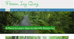 Desktop Screenshot of poisonivyquiz.com